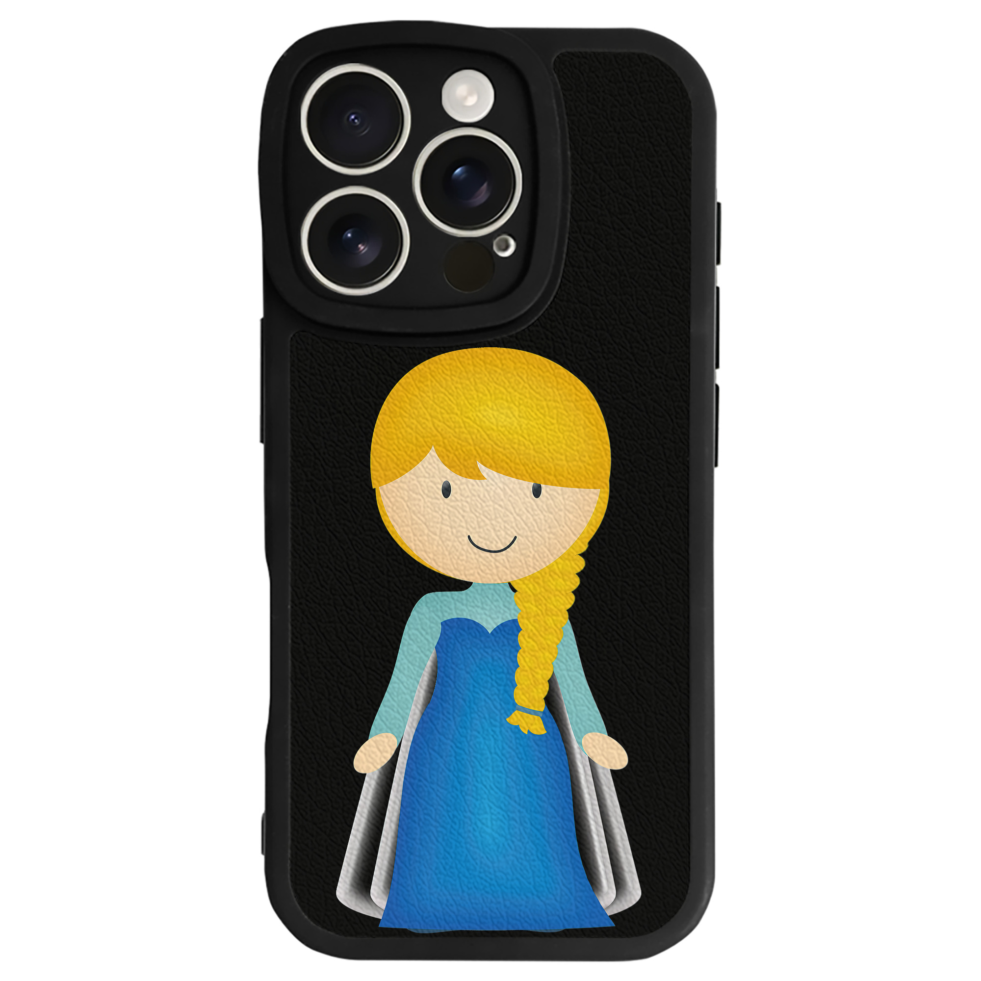 （画像用） アナと雪の女王 アンナ エルサ Frozen Anna Elsa 【iPhone 16シリーズ対応】シリコンスマホケース（レザー調） 材質：シリコン